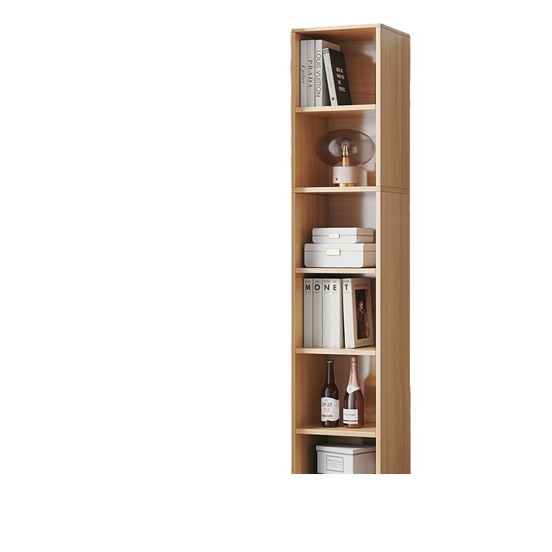 Estantería piso casa esquina sala de estar simple estante de almacenamiento de madera maciza color libro de almacenamiento rack montado en la pared pequeña estantería