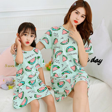 Girls Nightgowns Kids Nightdress Baby Sleepwear Summer Sleei