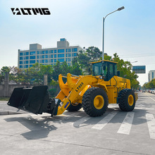 5吨轮式装载机四驱工程建筑机械铲车多功能带推雪板 柴油装载铲车