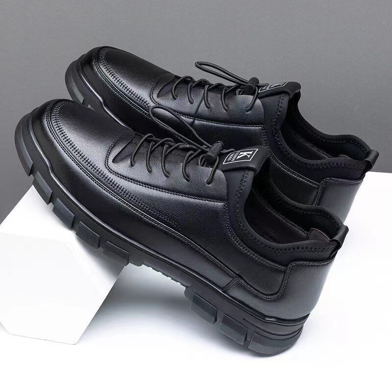 Cross-border Men's Casual Leather Shoes Business Dress British Men's Shoes Suit Simple Black Soft Leather Shoes sneaker Cross-border Men's Casual Leather Shoes Business Dress British Men's Shoes Suit Simple Black Soft Leather Shoes sneaker