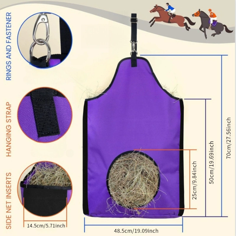 WLS Equestrian Supplies: Прочная Пористая Травяная Сетчатая Карманная Кормушка для Лошадей - Легко в использовании!