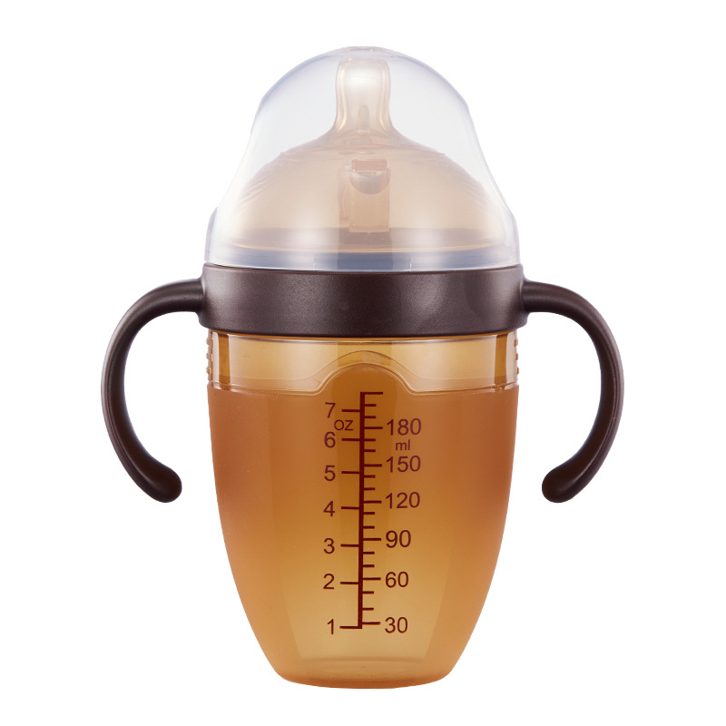 Leche materna, biberón de silicona completo, artefacto de destete de nano plata, biberón anti-flatulencia para bebés 210 ml