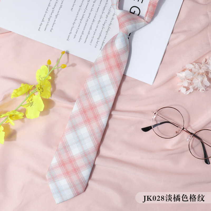 JK028淡橘色格纹.jpg