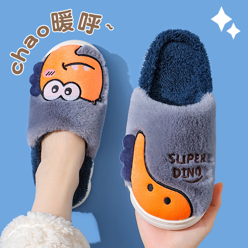 Zapatillas de algodón para damas otoño-invierno 2025 nuevo estilo de interior para casa cálida de peluche de fondo grueso bolsas de pareja de algodón para hombres