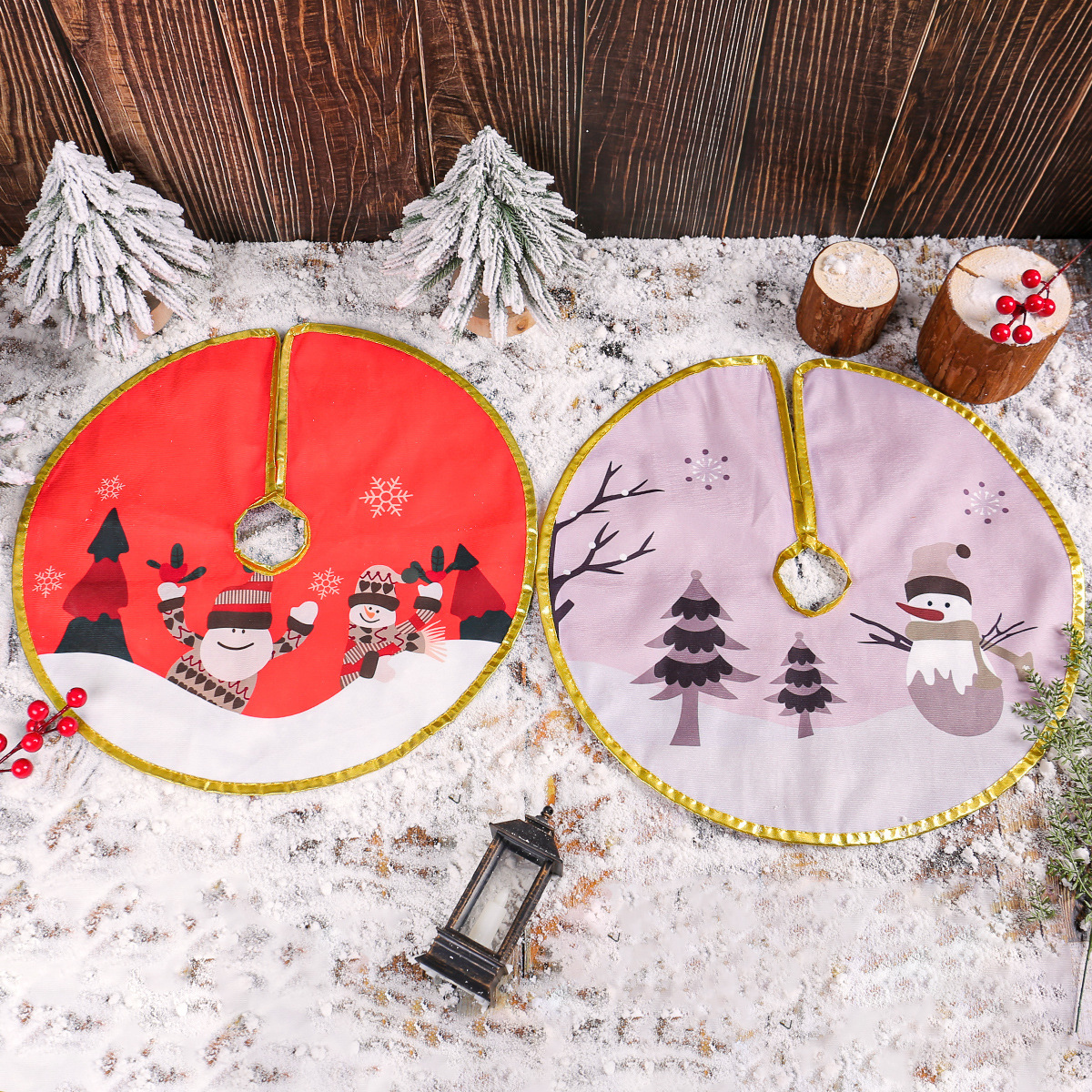 Navidad transfronteriza Phnom Penh decoración decoración de decoración del delante de Santa Claus impresión de árbol de Navidad