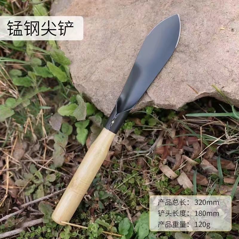 65 manganese steel wooden handle tip shovel
