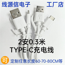 TYPE-C��늾�0.3��30cm�{�����C��C��  USB�m��TYPE-C�������^2A