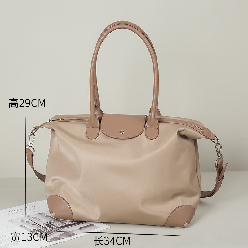 Bolso de tela Oxford para viajes de negocios y viajes de cercanías Bolso de mano de gran capacidad impermeable de ocio Bolso de hombro ligero para el trabajo