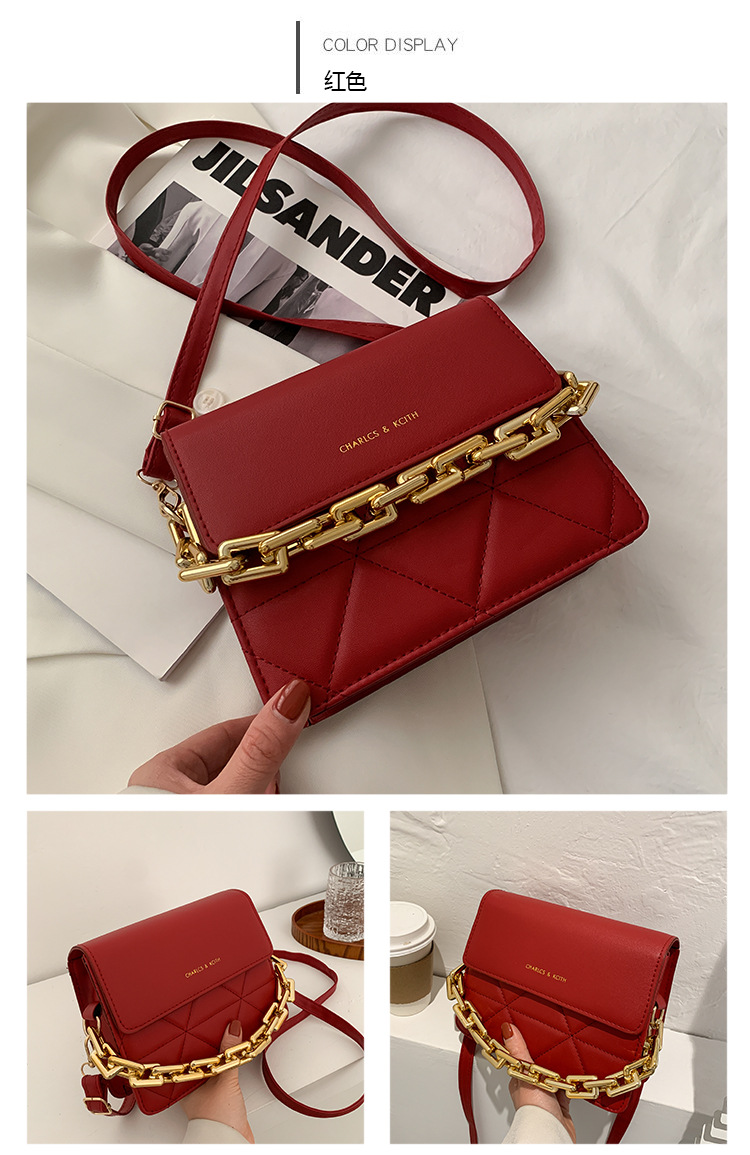 255g Weight Synthetic Leather Lining Material Magnetic Buckle Closure Type Single Shoulder Strap Strap Type Square Bag Bags Type Pu Leather Material Solid Color Pattern Streetwear Style Square Shape Khaki, White, Red, Black Color Small Size Small Pu Leather Streetwear Square Bag 13