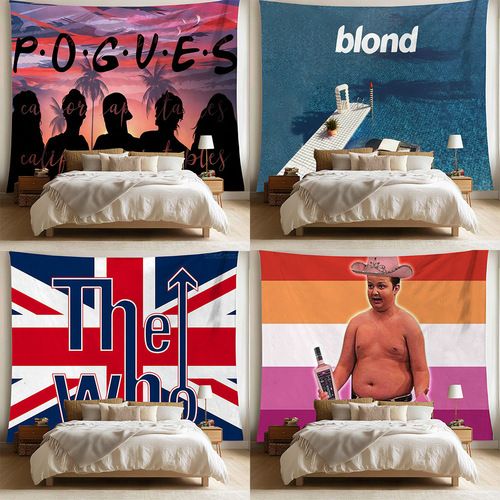 Room decoration tapestry bed headboard arrangement fabric wall background cloth Instagram style wall coverings