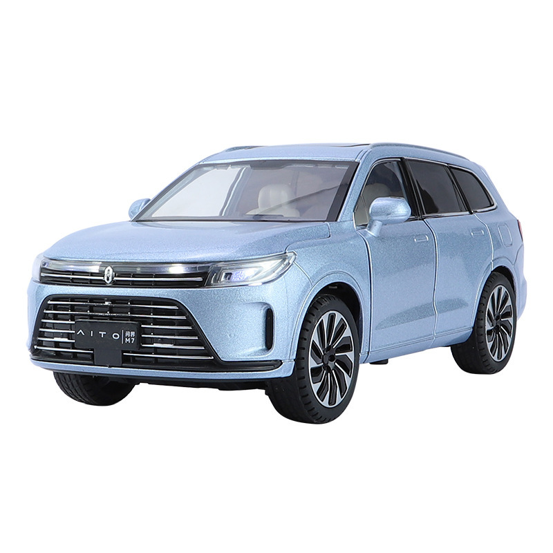 Zhiguan Alloy Car Model 1:24 Ask World M7 Sonido y luz Tack Toy Vehículo todoterreno Model Music Model Adornos al por mayor