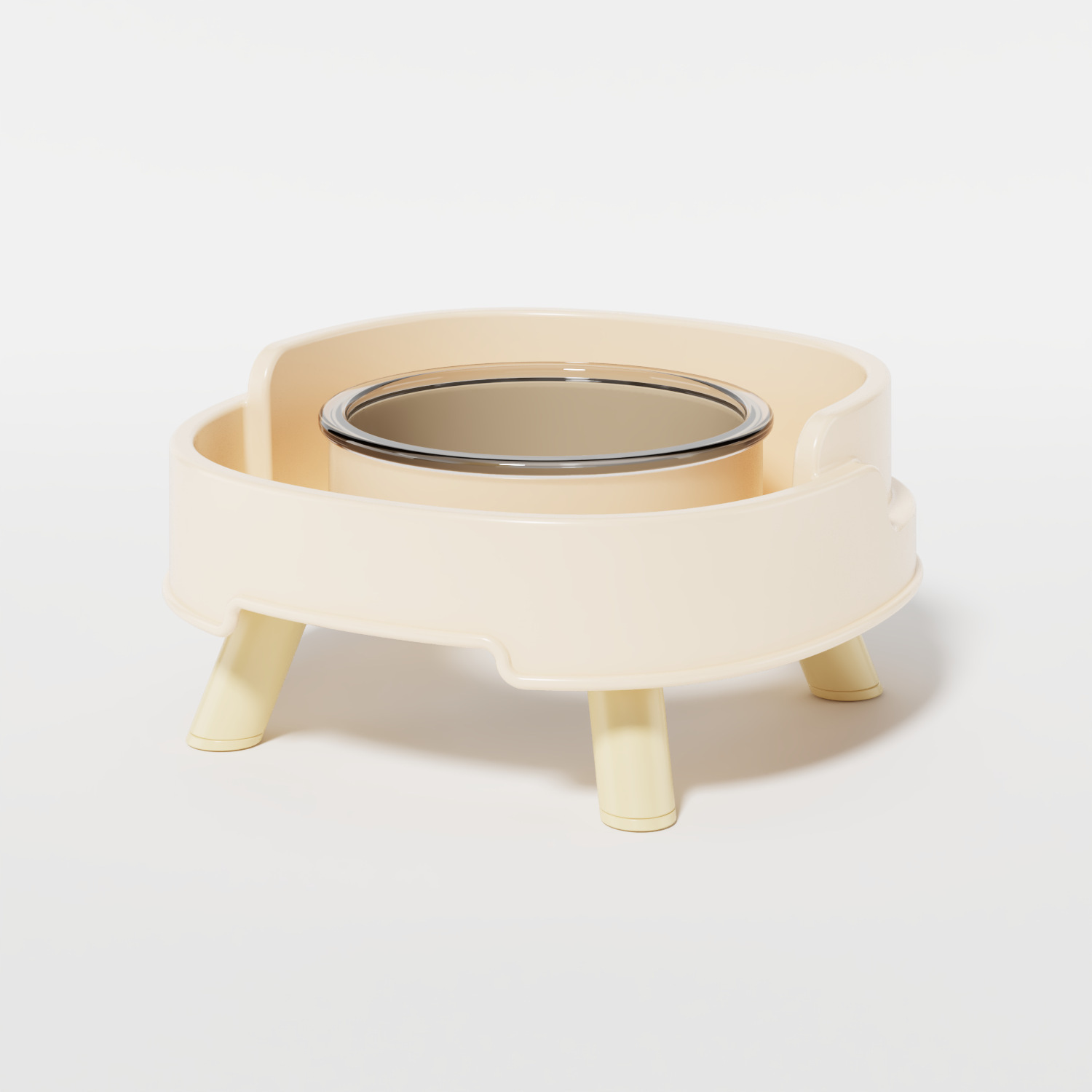 Sofá de vidrio Single Bowl - White Cheese