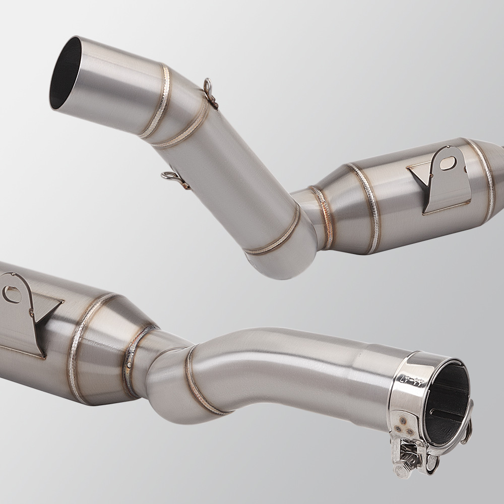 Motorcycle Exhaust Pipe Modification Chasing 500 Racing 550S Stainless Steel Middle Section R77 Carbon Fiber Tail Section Muffler