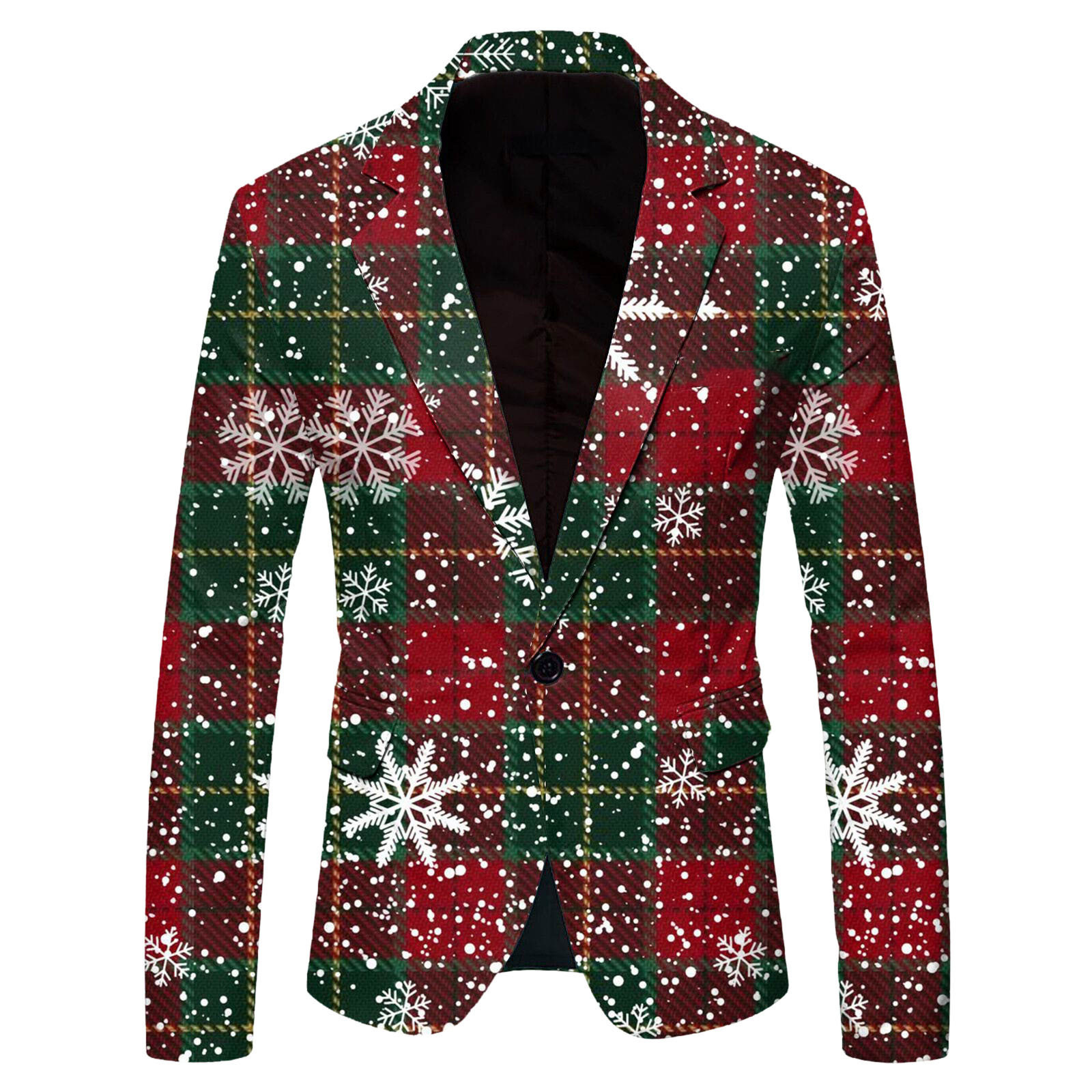 Transfronterizo 2024 nueva moda europea y americana de Amazon, ocio deportivo, copo de nieve salvaje, chaqueta de traje para hombre WL008