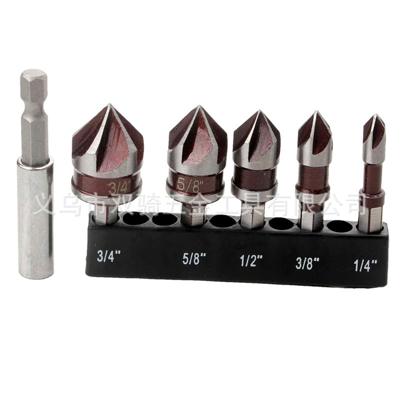 5件套红色五刃倒角器2