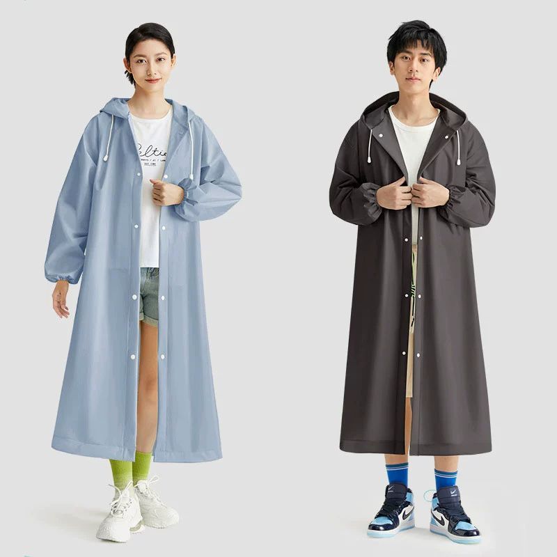 レインコートロング全身防雨大人透明厚みのある子供用アウターウェアメンズ登山ポータブル使い捨てレインポンチョ|undefined