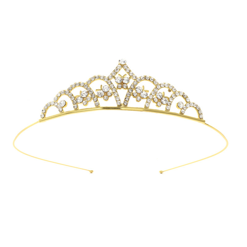 Diadema con Corona de Princesa Infantil de Metal Galvanizado para Cumpleaños y Fiestas image 56