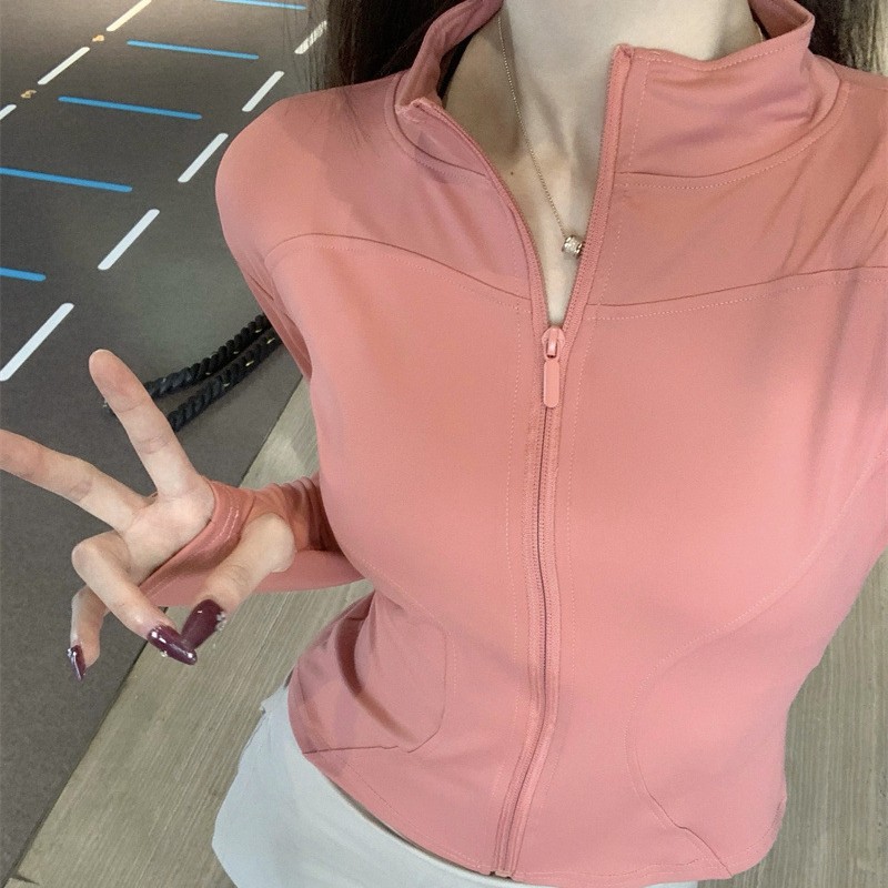 Thickened Warm Pilates Yoga Suit Women's Sports Fitness Top Fitness Suit Women's_voghion.com