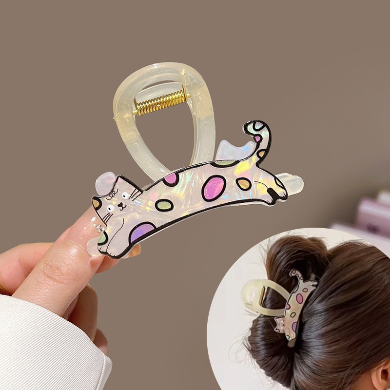 3#귀여운 만화 그리퍼 - 베이지색 고양이 (8cm)
