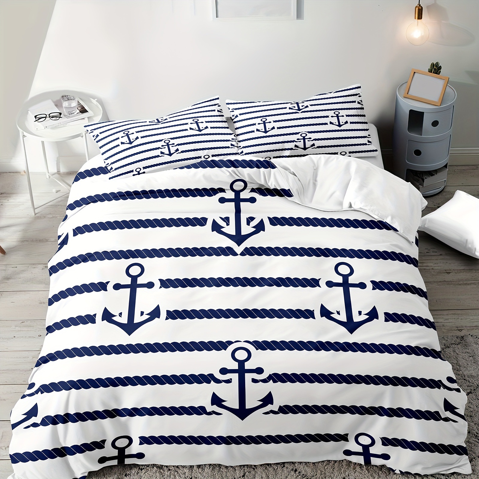 Texteles caseros abrasivos impresión digital piel-profiliable edredón kit de barco flácida mano fábrica de fuente TEMU / JIT Nordic