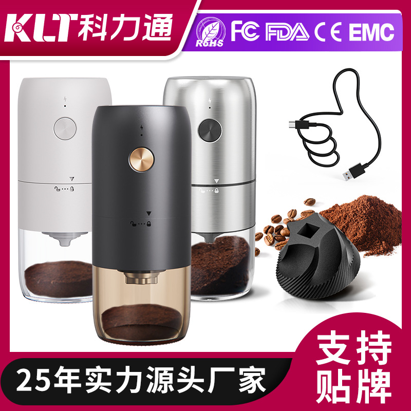 Fábrica comercio exterior estación independiente mini núcleo de cerámica pequeña amoladora de café automática recargable molinillo eléctrico