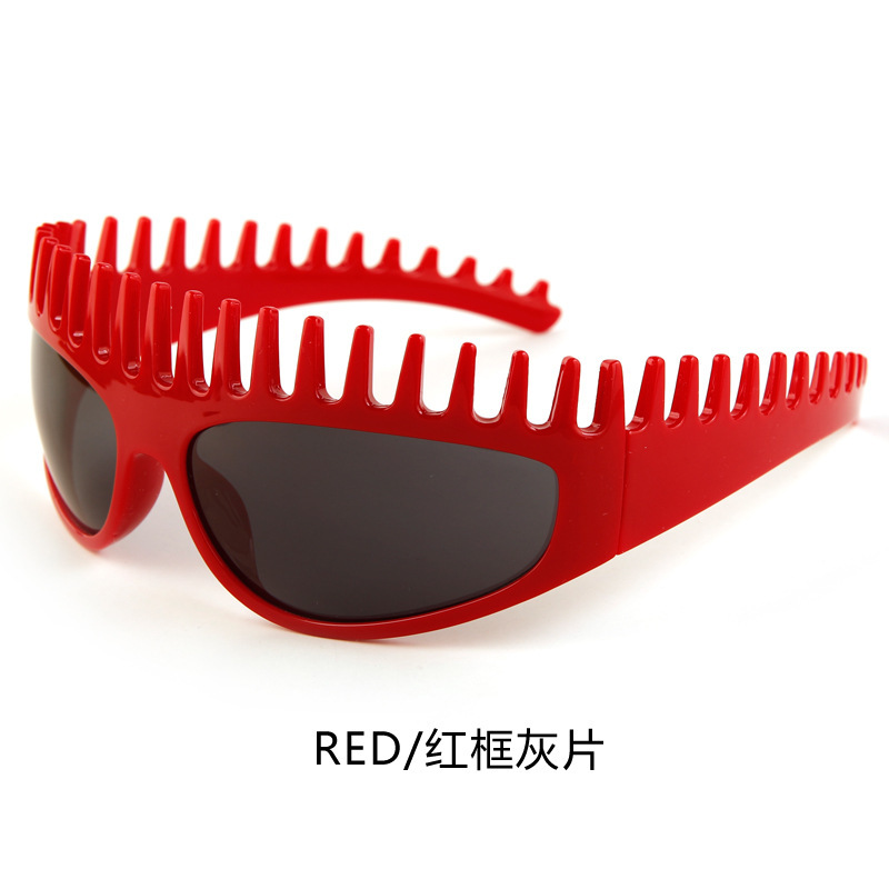 时尚个性发箍太阳镜女款欧美辣妹凹造型眼镜跨境潮流防紫外线墨镜|undefined