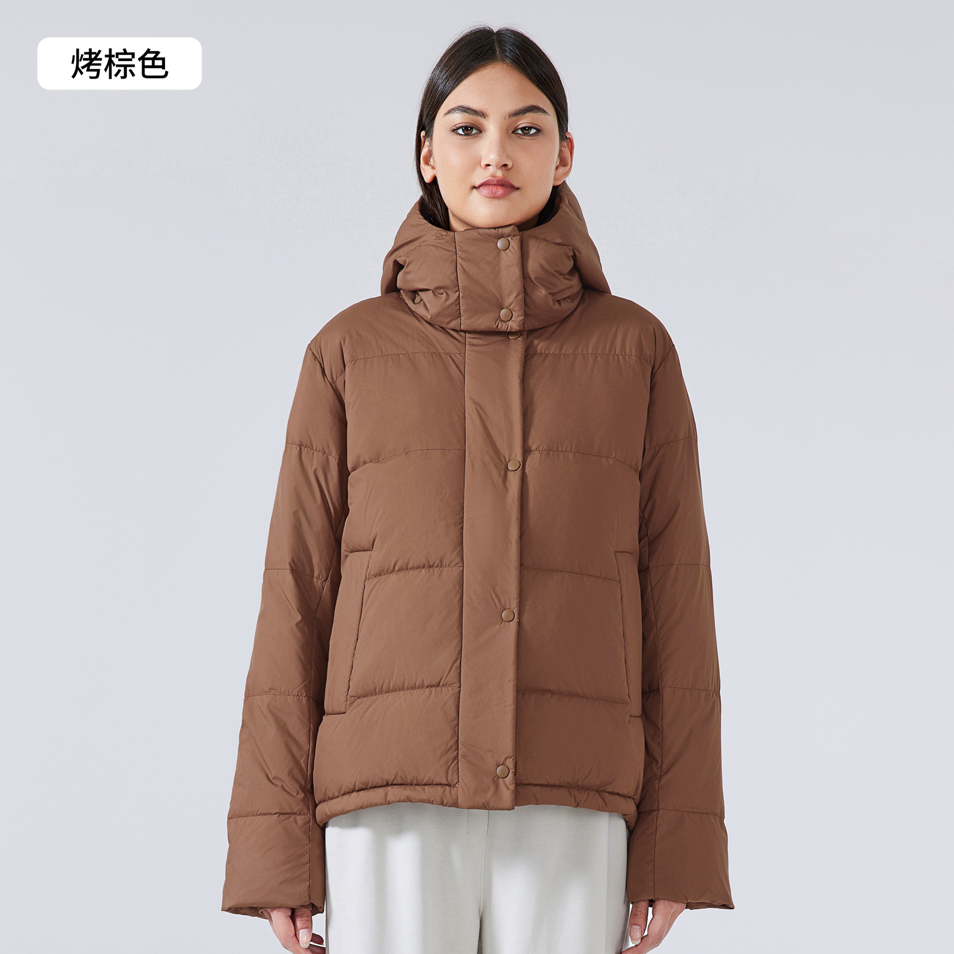 Gran tamaño encapuchado abrigo de algodón de invierno de mujer grueso abrigo de algodón 2024 nuevo estilo coreano suelto chaqueta de pan de algodón