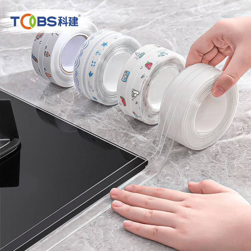 Waterproof Adhesive Strip for Kitchen Stove, Sink, Dishwashing Basin, Toilet Edge, and Sink Gaps, Anti-Mold and Waterproof Sticker