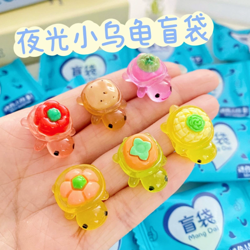 Мультяшная светящаяся игрушка-черепаха, модель, украшения, кукла с овощами и фруктами, черепаха, океан, светящаяся сумка с животными