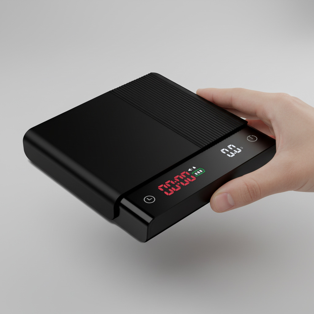 Escala electrónica de café pesada a mano granos de café pesados mini reloj inteligente pesado gramo pesado con aislamiento de silicona