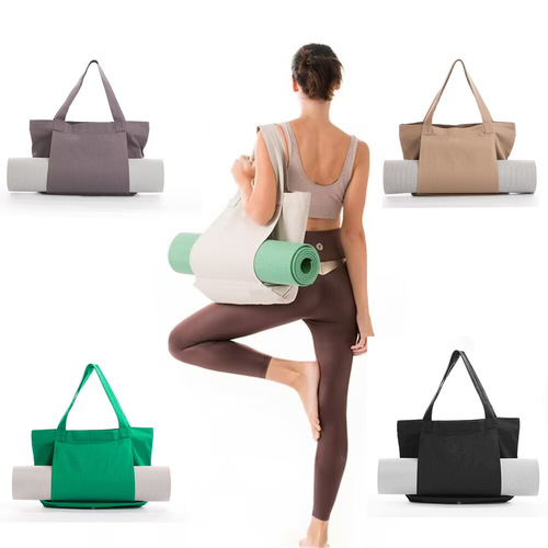 Cross-border hot selling yoga Pilates mat bag canvas handbag outdoor exercise equipment travel yoga mat shoulder bag