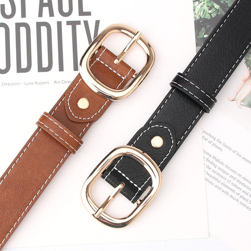 European and American Fashion Women's Jeans Belts Casual Simple Women's Belts Korean Style Dresses Decorative Belts Wholesale