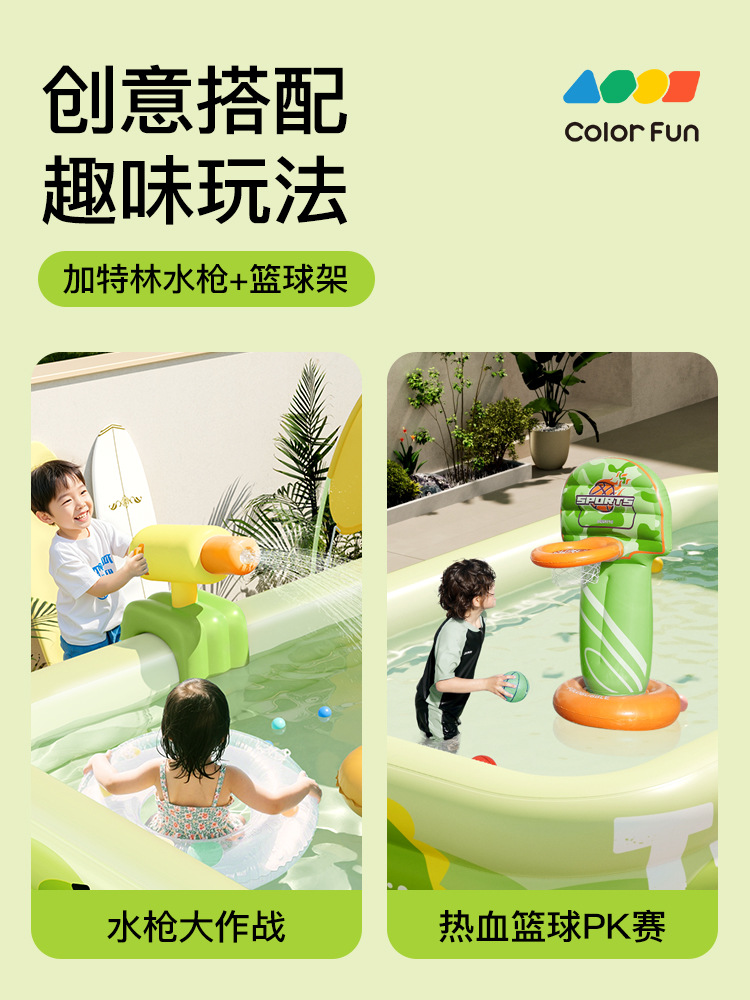 (Cross-border trading), inflatable travel swimming pool play in water, new collection, increased thickness 3