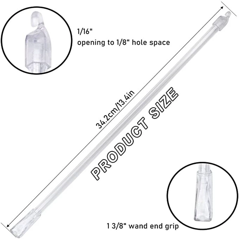Transparent curtain, handle, cloth, accessories, (Cross-border trading), 12inch, 30cm