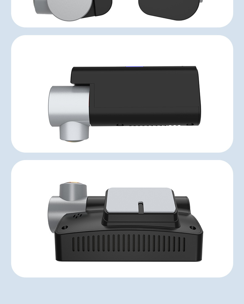 New 360” Panoramic In-Car Dashcam with Four-Way Simultaneous Recording of Front, Rear, Left, and Right Sides of the Vehicle, Customized for Security Monitoring