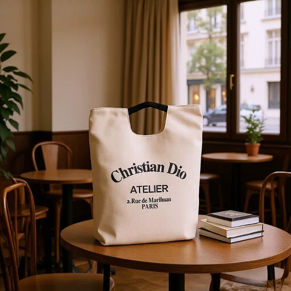 Canvas Tote Bag, Handbag for Going Out, Work, Makeup, Mommy Bag, Student Lunch Box Bag, Bucket Lunch Bag, Casual Cloth Bag