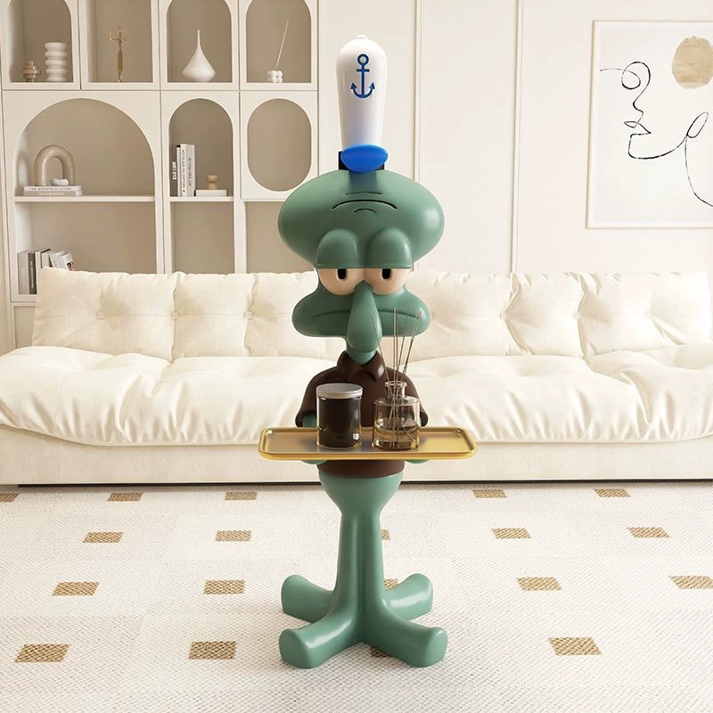 Известная личность Squidward настенная и напольная большая фигурка для телевизора и дивана возле декоративной полки гостиной, хранение ключей