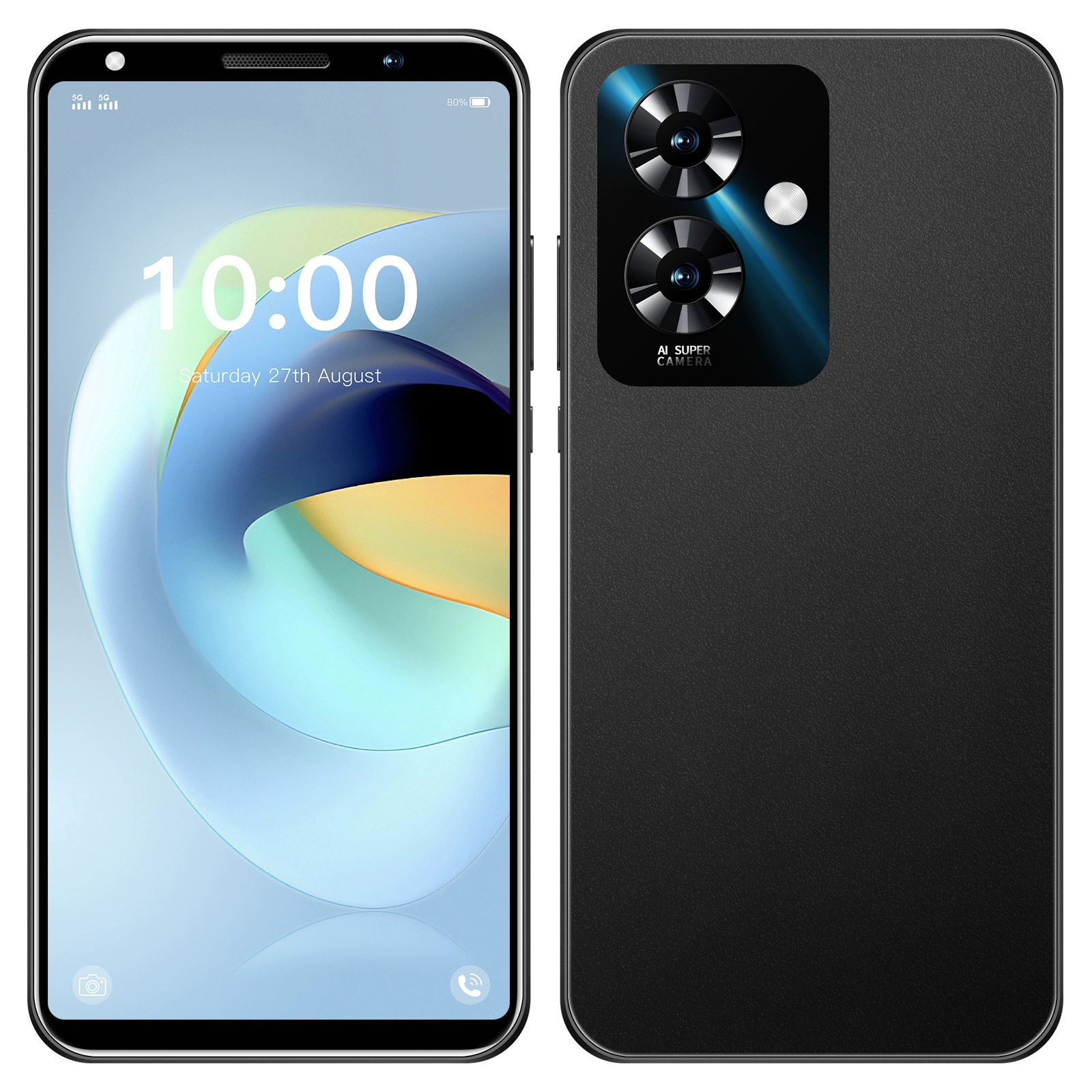 Смартфон Note 60 5.5 дюйма, 16 ГБ Android, в двух цветах (чёрный/синий)