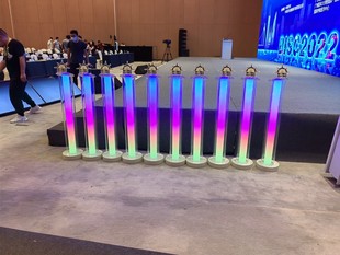 广州发光手掌柱 启动柱 柱亚克力灯柱启动仪式道具启动仪式