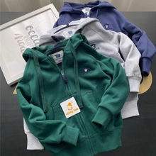 男童卫衣开衫春秋外套2023新款中大童秋冬季上衣拉链衫儿童连代发