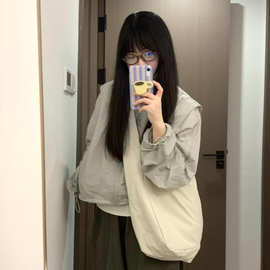 D09#原版做法 抽绳防晒服女夏新款防紫外线短款户外防晒衣短外套