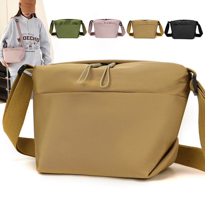Universal fashionable solid color nylon bag strap one shoulder for…