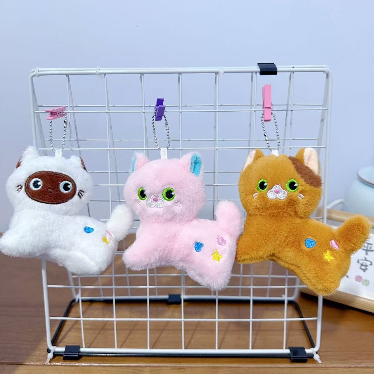 Cuatro pulgadas muñeca de peluche pequeño colgante muñeca llavero muñeca mochila colgante juguete de peluche regalo