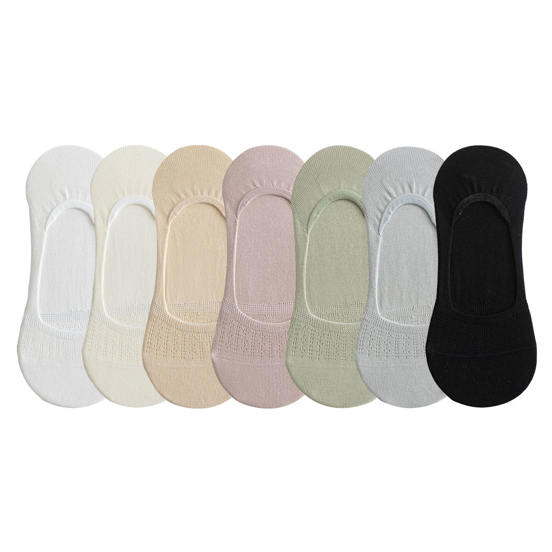 Calcetines invisibles de boca baja Calcetines de barco finos de verano para niños Malla de algodón puro, transpirable, absorbente de sudor, antideslizante, sin tacón, calcetines desodorantes