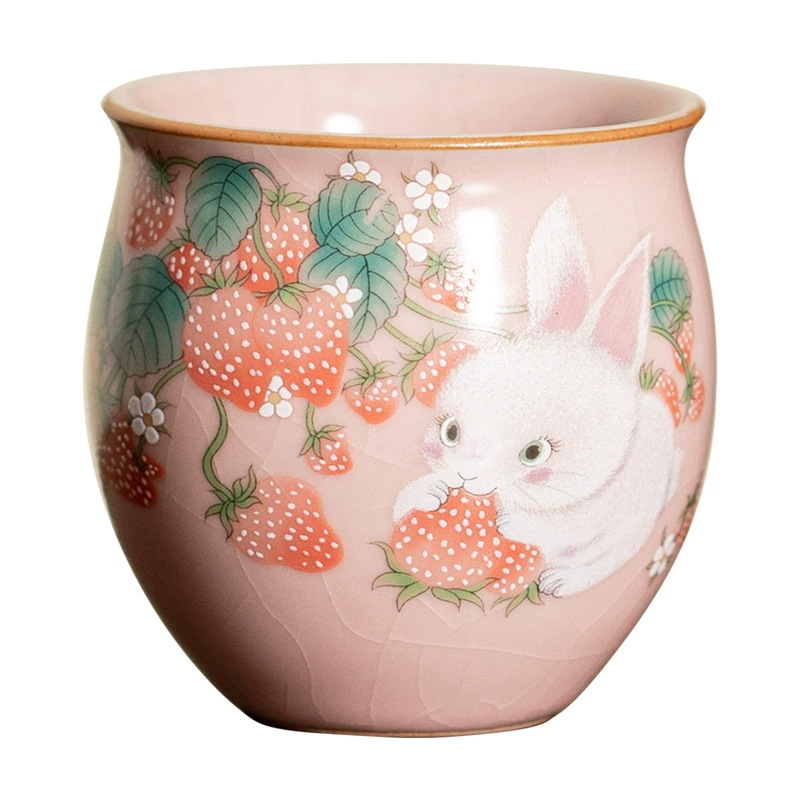 Имитируемый Song Powder Ru Master Cups Household Ceramic Single Cup Tea Cup Opening Tablets Ru Kung Fu Tea Set Tea Cup Tea Cup