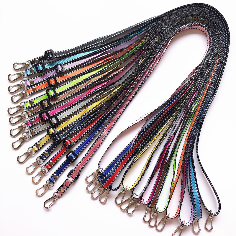 9mm Slender Adjustable Durable Polyester Women's Crossbody Bag Strap Wide Strap Phone Case Lanyard Chain Strap