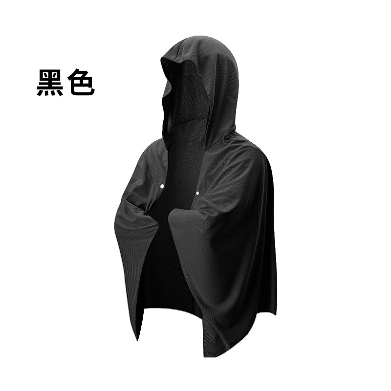 블랙 [원피스 최소 주문량] 대형 망토