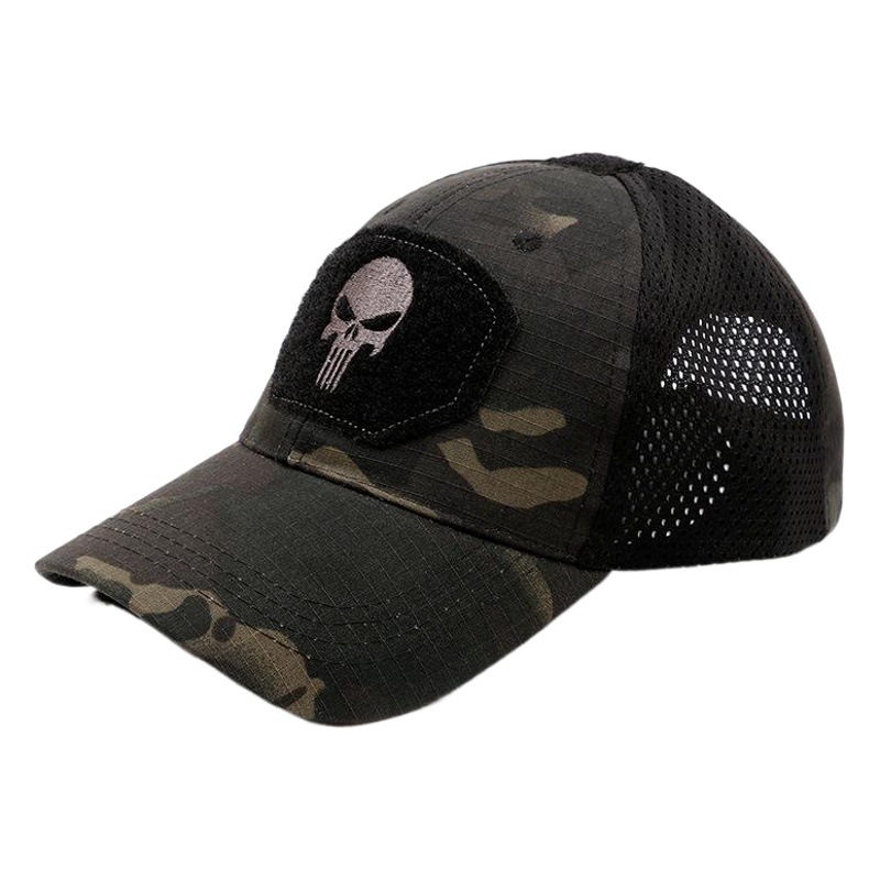 Cross-border supply of new camouflage baseball cap military fans tactical cap outdoor mountaineering sunshade Velcro cap spot