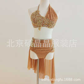 现代抒情服舞钢管舞演出女空中瑜伽比赛服杂技吊环服BD8835