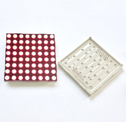 5MM(F5)单做单红光点阵模块 2088AS/BS。8*8点阵模块 点阵2088